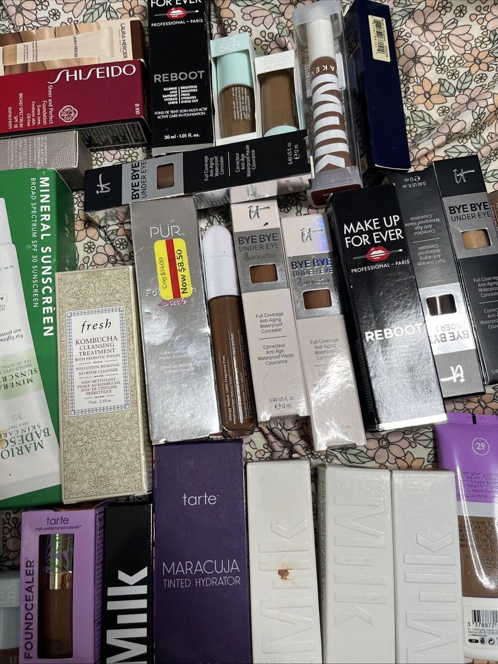 5 Bundle Lot Cosmetics Skincare Makeup Tarte Clinique Full Size Premium Random